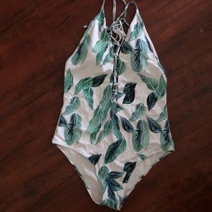One piece bathing suit